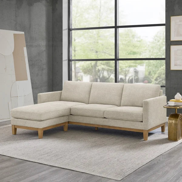 Henredon Murphy 2-piece Fabric Sofa with Reversible Chaise