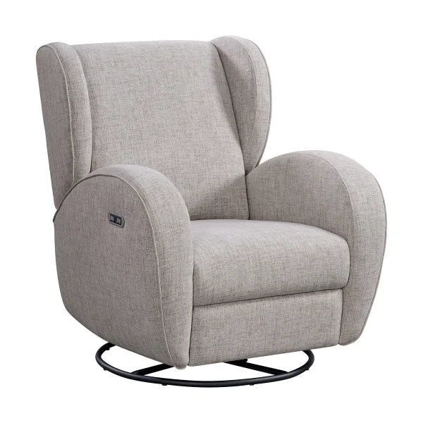 Logan Lane Fabric Swivel Glider Power Recliner