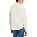 Scotch & Soda Men's Banded Notch Collar Long Sleeve Shirt