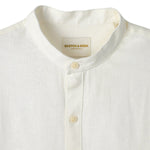 Scotch & Soda Men's Banded Notch Collar Long Sleeve Shirt