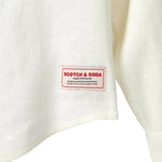 Scotch & Soda Men's Banded Notch Collar Long Sleeve Shirt
