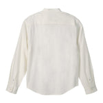 Scotch & Soda Men's Banded Notch Collar Long Sleeve Shirt