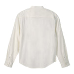 Scotch & Soda Men's Banded Notch Collar Long Sleeve Shirt