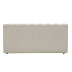 Aiden & Ivy Cloud Polyester Fabric Upholstered Bed, Cream