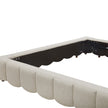 Aiden & Ivy Cloud Polyester Fabric Upholstered Bed, Cream