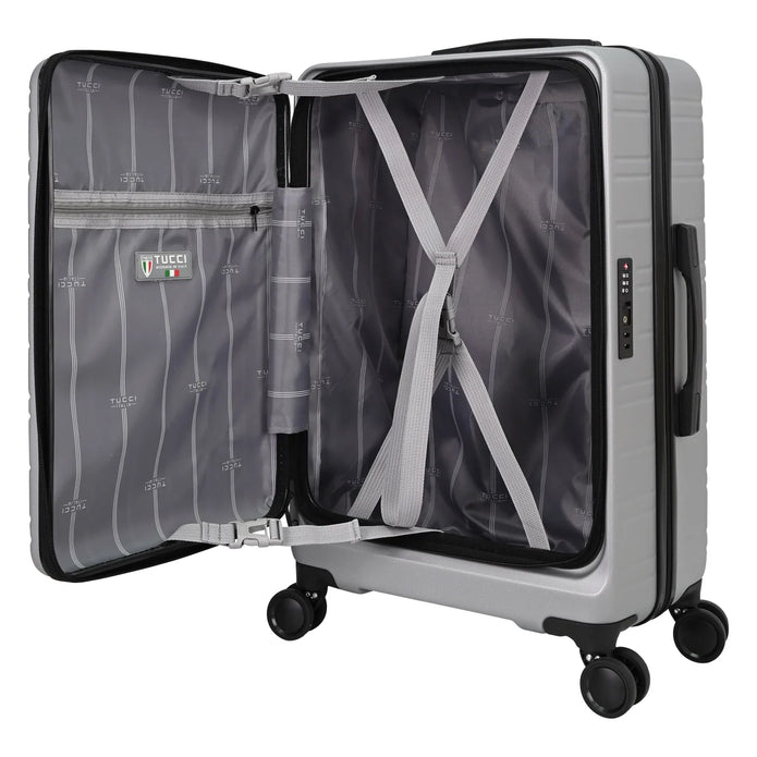 Tucci 3 piece Hardside Circolo Luggage Set