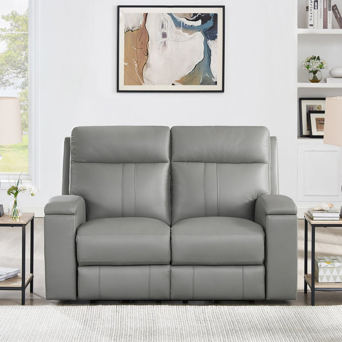 Prospera Home Frasier Top Grain Leather Power Reclining Sofa and Loveseat