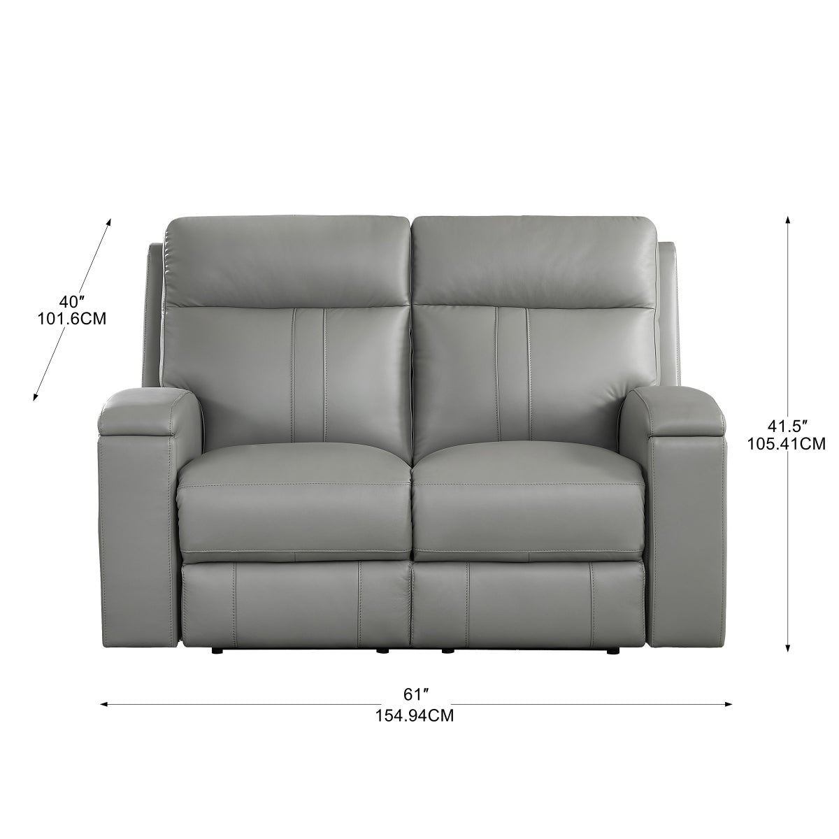 Prospera Home Frasier Top Grain Leather Power Reclining Sofa and Loveseat