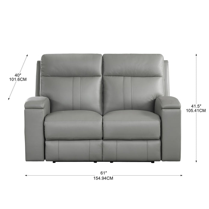 Prospera Home Frasier Top Grain Leather Power Reclining Sofa and Loveseat