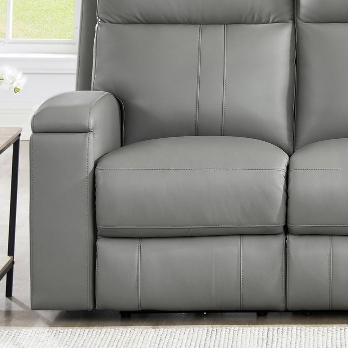 Prospera Home Frasier Top Grain Leather Power Reclining Sofa and Loveseat