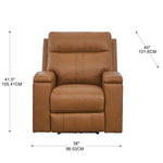 Prospera Home Frasier Top Grain Leather Power Reclining Chair