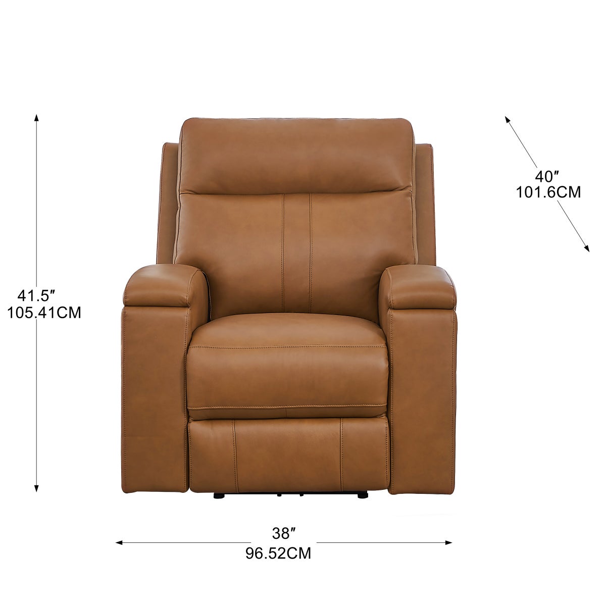 Prospera Home Frasier Top Grain Leather Power Reclining Chair