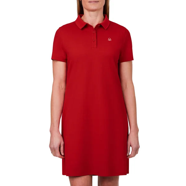 United Colors of Benetton - Women’s Short Sleeve Polo Dress