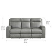 Prospera Home Frasier Top grain Leather Power Reclining Sofa, Loveseat and Chair