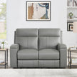 Prospera Home Frasier Top grain Leather Power Reclining Sofa, Loveseat and Chair