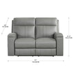 Prospera Home Frasier Top grain Leather Power Reclining Sofa, Loveseat and Chair