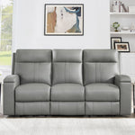 Prospera Home Frasier Top Grain Leather Power Reclining Sofa and 2 Chairs