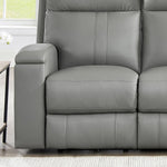 Prospera Home Frasier Top Grain Leather Power Reclining Sofa and 2 Chairs