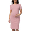 Parasuco Women's Maternity Short Sleeve Dress - Pink