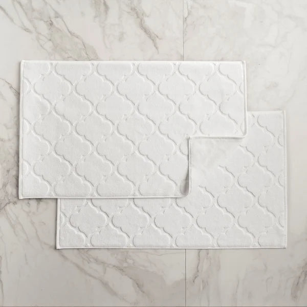 Welhome Geometric Bath Mat, 2 Pack