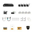 Defender AI POWERED Sentinel 4K Ultra HD Wired 8 Channel POE NVR Security System with 4 Metal Cameras with 1TB HDD