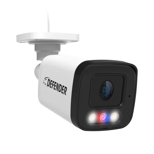 Defender AI POWERED Sentinel 4K Ultra HD Wired 8 Channel POE NVR Security System with 4 Metal Cameras with 1TB HDD