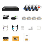 Defender AI POWERED Sentinel 4K Wired 8 Channel NVR Security System with 4 PTZ Cameras
