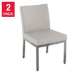 Amisco Drift Fabric Dining Chair, 2-pack