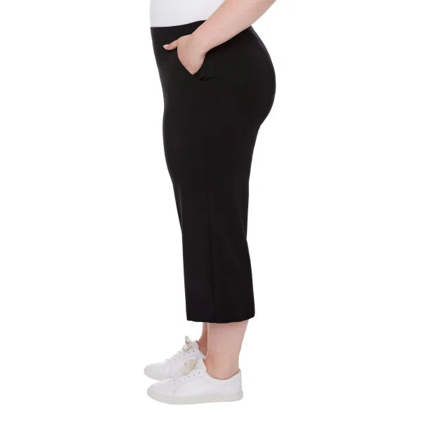 S.C. & CO. Women’s Pull-on Knit Ponte Crop Gaucho