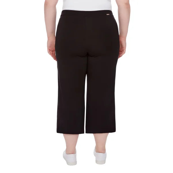 S.C. & CO. Women’s Pull-on Knit Ponte Crop Gaucho