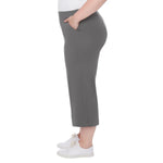 S.C. & CO. Women’s Pull-on Knit Ponte Crop Gaucho