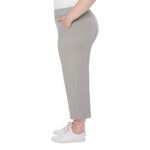 S.C. & CO. Women’s Pull-on Knit Ponte Crop Gaucho