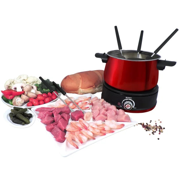 Swissmar Arolla 10 Piece Electric Fondue Set