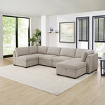 Thomasville Tisdale 6-piece Fabric Sectional with Storage Ottoman