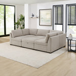 Thomasville Tisdale 6-piece Fabric Sectional with Storage Ottoman