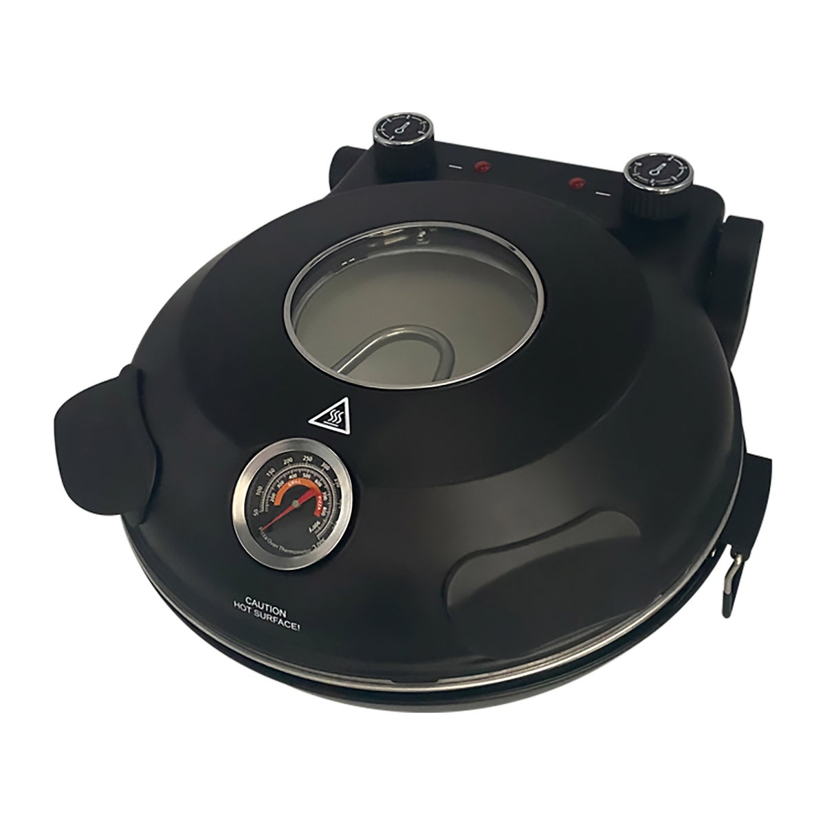 Culinary Chef Electric 12 in. Pizza Oven with Adjustable Heat Control and Removable Pizza Stone