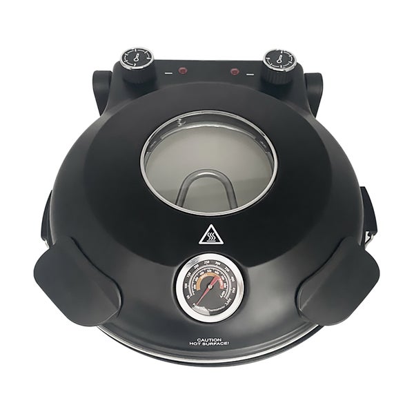 Culinary Chef Electric 12 in. Pizza Oven with Adjustable Heat Control and Removable Pizza Stone