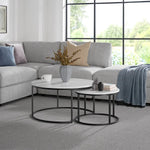 Bayside Furnishings 2-piece Nesting Table Set with Quartz Table Top