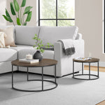 Bayside Furnishings 2-piece Nesting Table Set, 80 cm (31.5 in.) and 52 cm (20.5 in.)