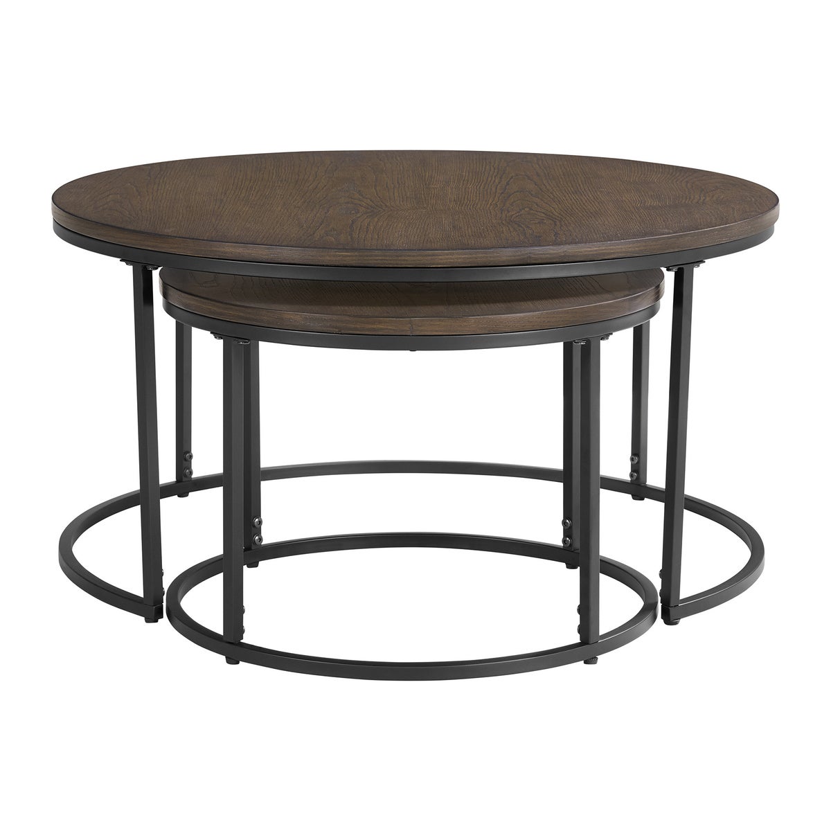Bayside Furnishings 2-piece Nesting Table Set, 80 cm (31.5 in.) and 52 cm (20.5 in.)