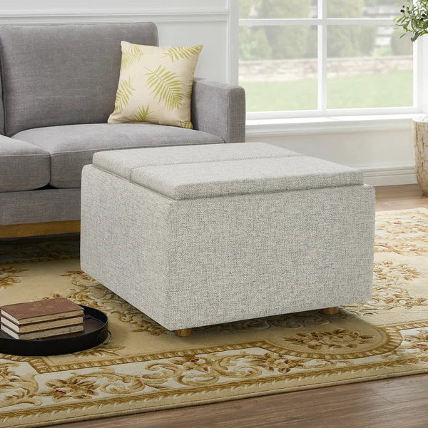 Thomasville Large Fabric Storage Ottoman