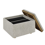 Thomasville Large Fabric Storage Ottoman