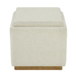 Thomasville Small Fabric Storage Ottoman