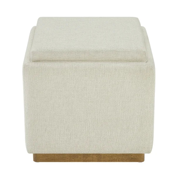 Thomasville Small Fabric Storage Ottoman