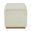 Thomasville Small Fabric Storage Ottoman