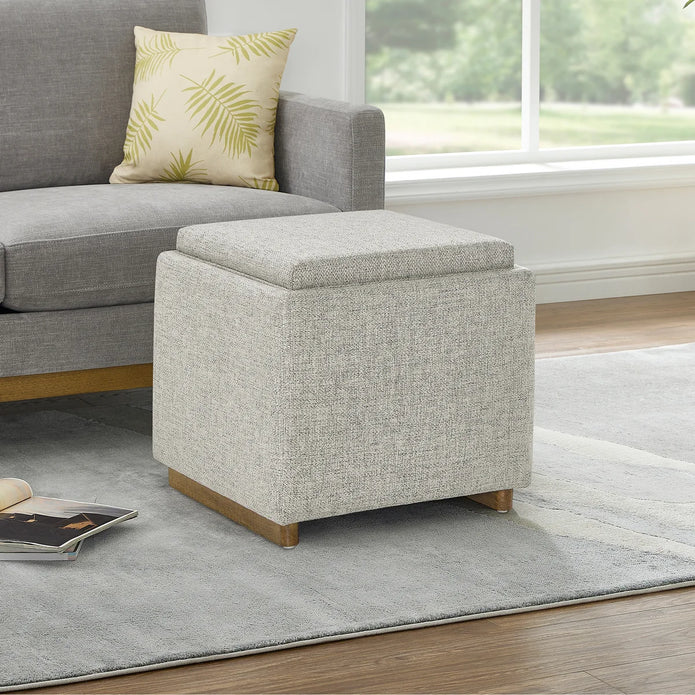 Thomasville Small Fabric Storage Ottoman