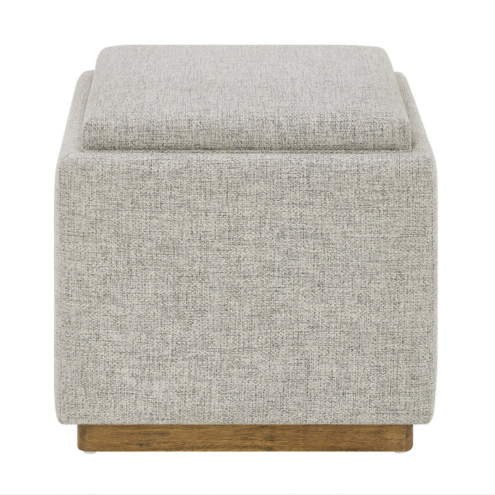 Thomasville Small Fabric Storage Ottoman