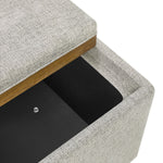 Thomasville Small Fabric Storage Ottoman