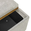 Thomasville Small Fabric Storage Ottoman