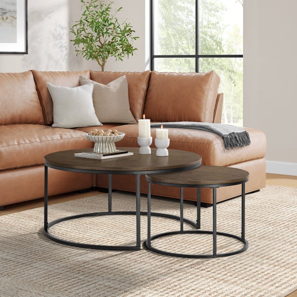 Bayside Furnishings 2-piece Nesting Table Set, 96.5 cm (38 in.)